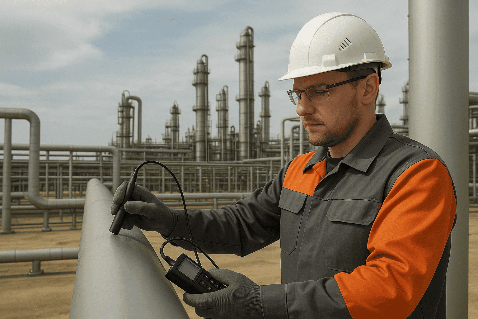 Engineer at industrial facility